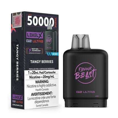 Tangy Berries Iced by Level X Flavour Beast G2 Ultra 50K