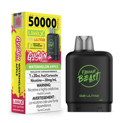 Gushin Watermelon Apple by Level X Flavour Beast G2 Ultra 50K