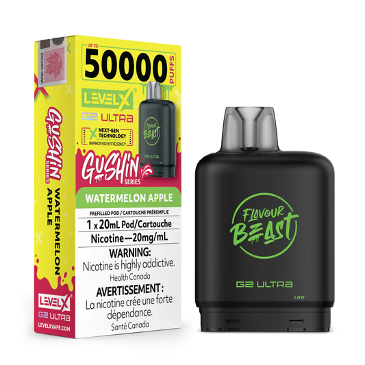 Gushin Watermelon Apple by Level X Flavour Beast G2 Ultra 50K