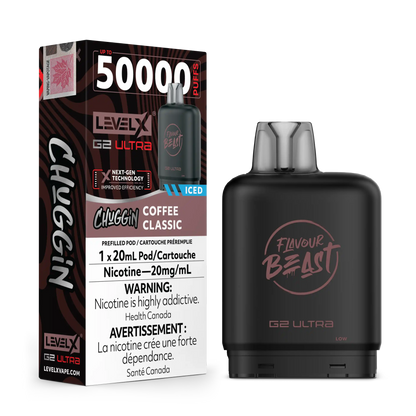 Coffee Classic Iced Chuggin by Level X Flavour Beast G2 Ultra 50K