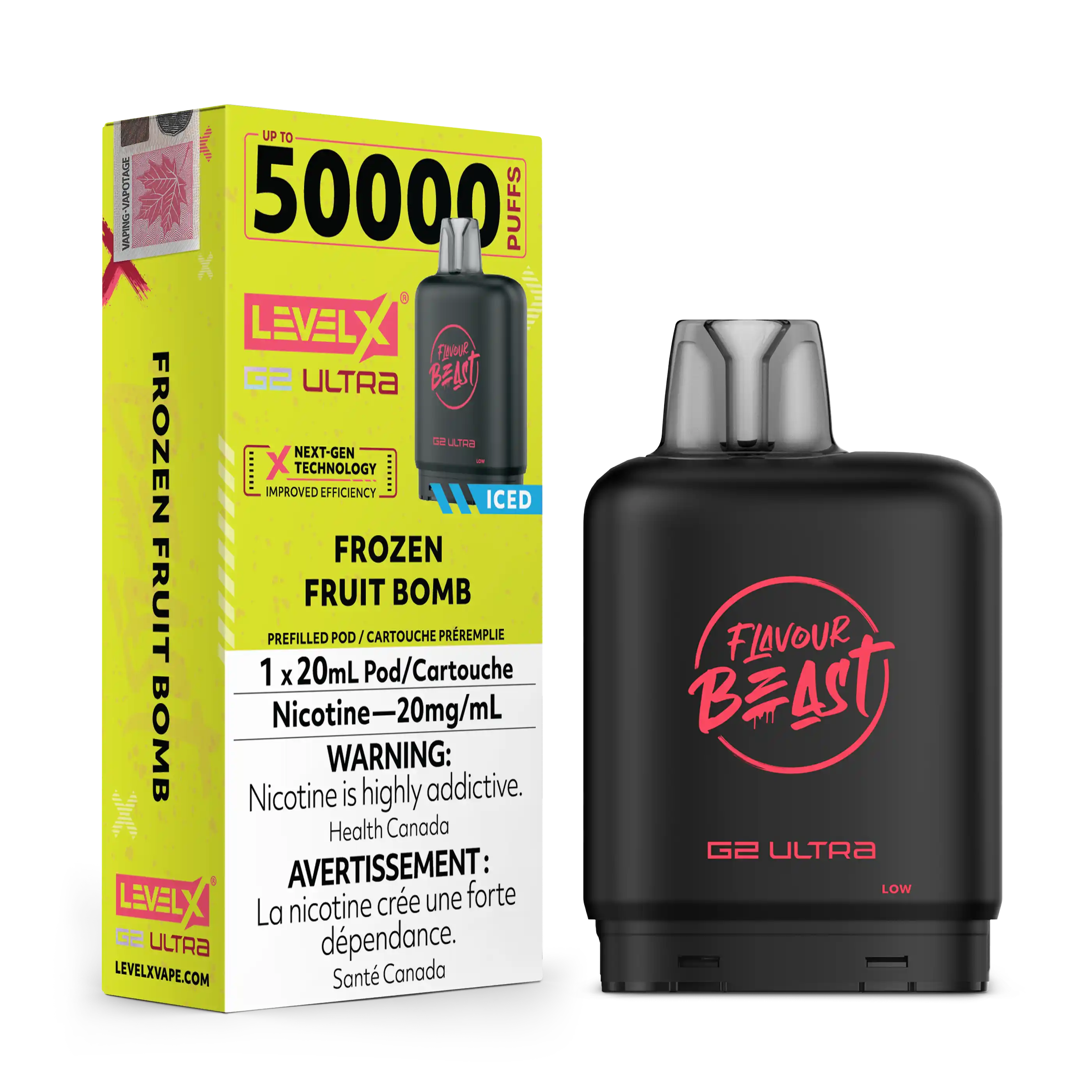 Frozen Fruit Bomb by Level X Flavour Beast G2 Ultra 50K