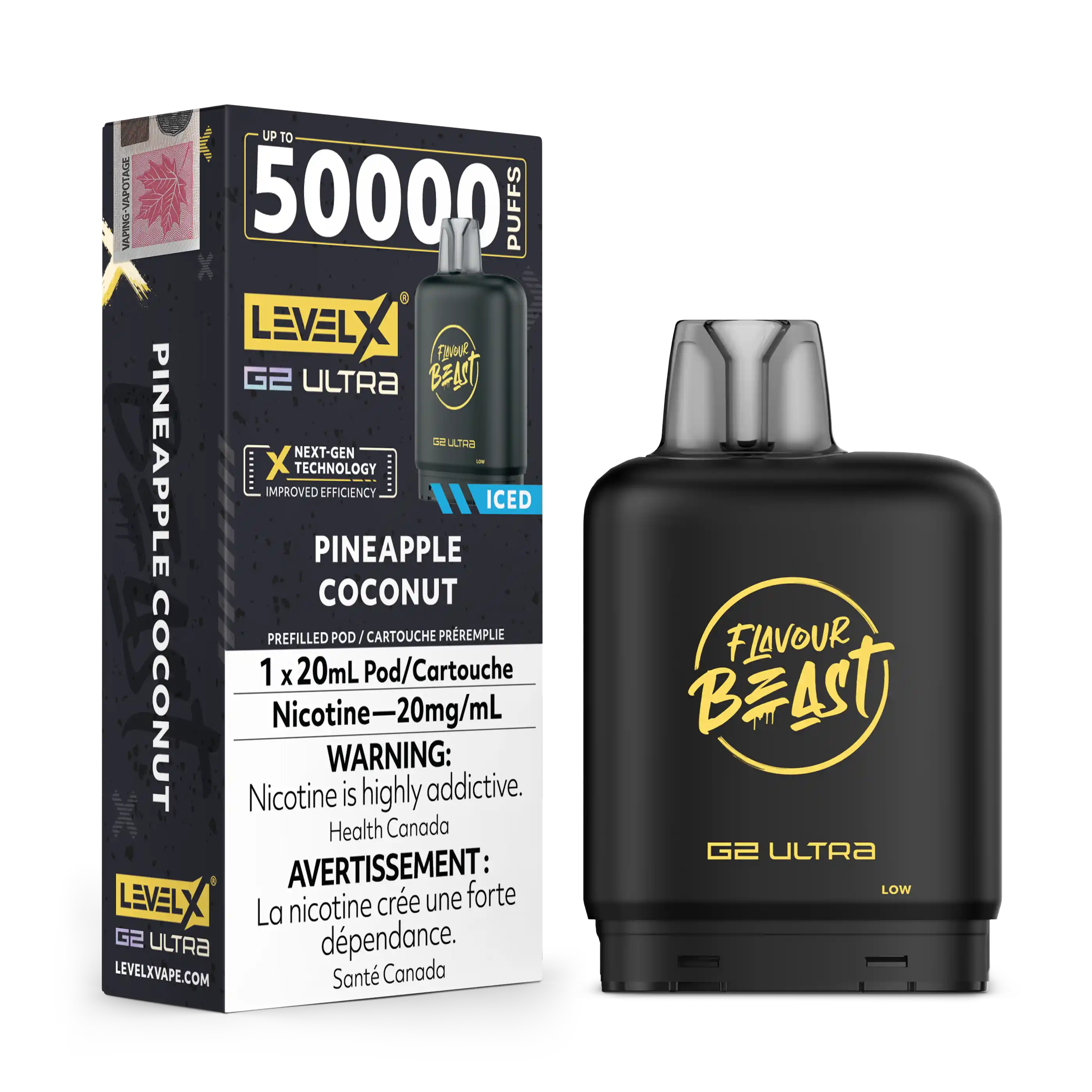 Pineapple Coconut Iced by Level X Flavour Beast G2 Ultra 50K