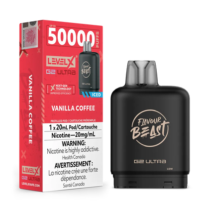 Vanilla Coffee Iced by Level X Flavour Beast G2 Ultra 50K