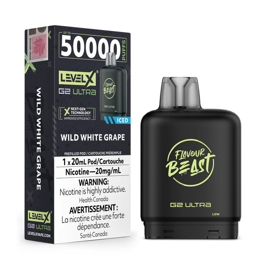 Wild White Grape Iced Flavour Beast Boost G2 Pods 25K