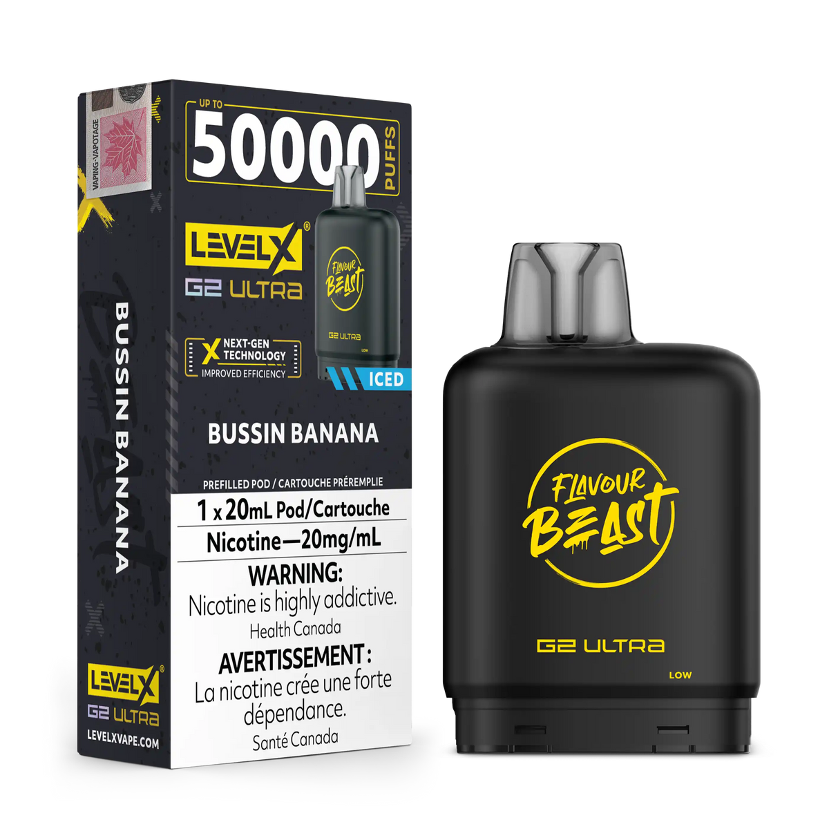 Bussin Banana by Level X Flavour Beast G2 Ultra 50K