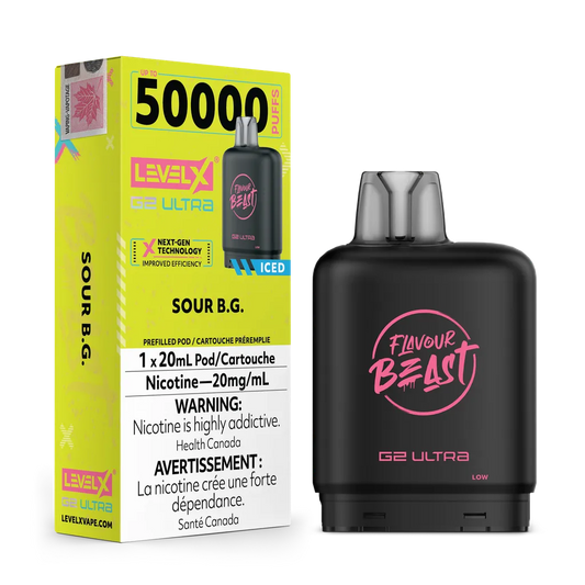 Sour B.G. Iced by Level X Flavour Beast G2 Ultra 50K