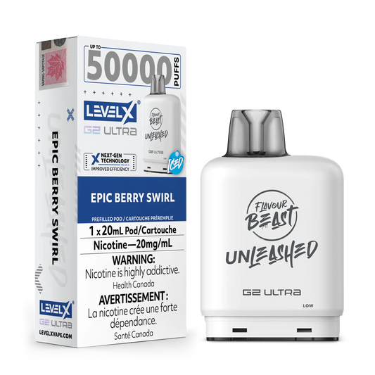 Epic Berry Swirl Iced by Level X Flavour Beast Unleashed G2 Ultra 50K