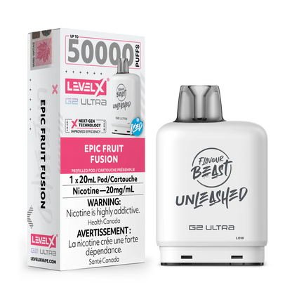 Epic Fruit Fusion Iced by Level X Flavour Beast Unleashed G2 Ultra 50K