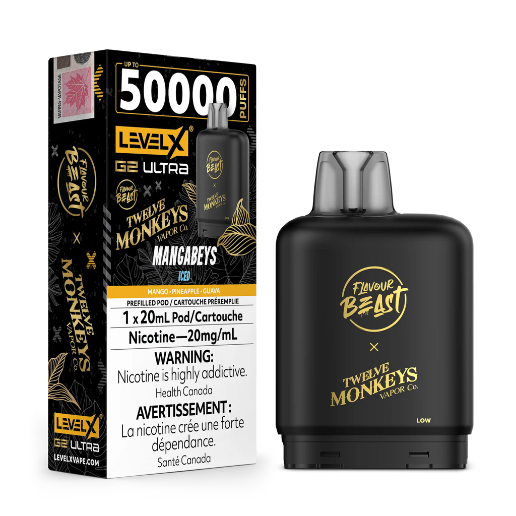 Mangabeys Iced by Flavour Beast x Twelve Monkeys Level X G2 Ultra 50K
