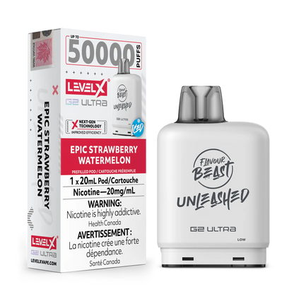 Epic Strawberry Watermelon Flavour Beast Boost G2 Unleashed Pods 25K
