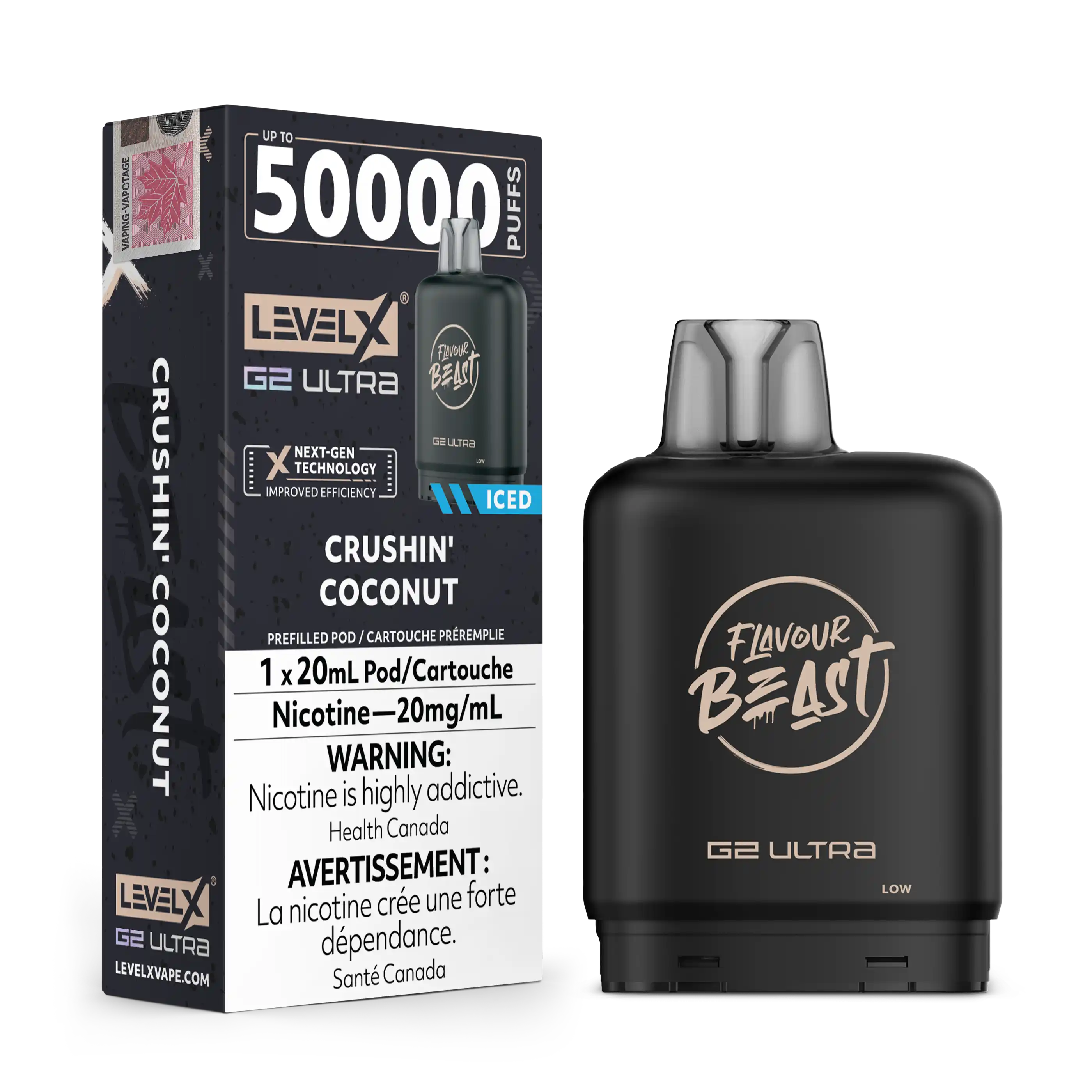 Crushin Coconut by Level X Flavour Beast G2 Ultra 50K