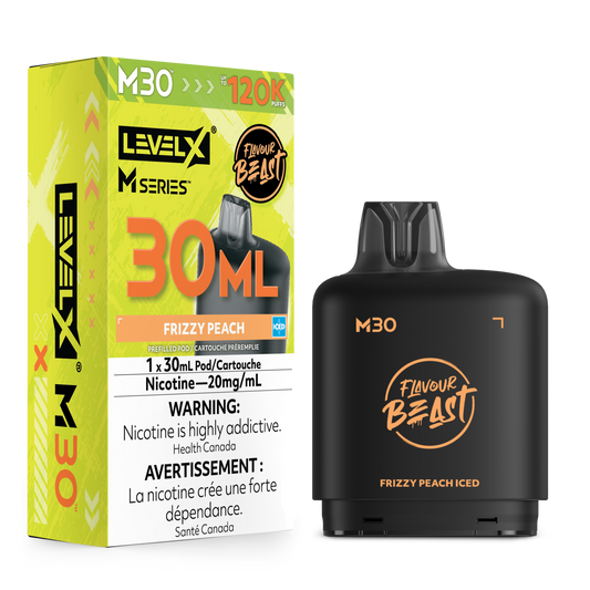 level-x-flavour-beast-m-series-pod-30ml-frizzy-peach-iced