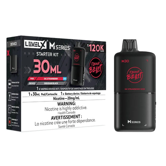 Level X Flavour Beast M Series Starter Kit – Sic Strawberry Iced