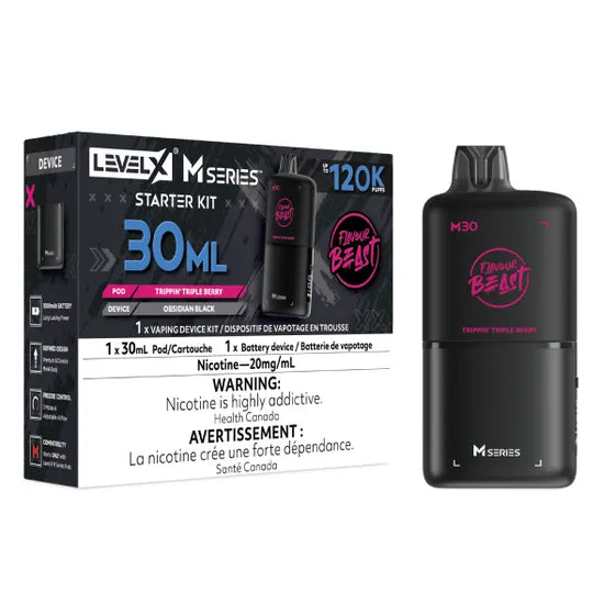Level X Flavour Beast M Series Starter Kit – Trippin' Triple Berry