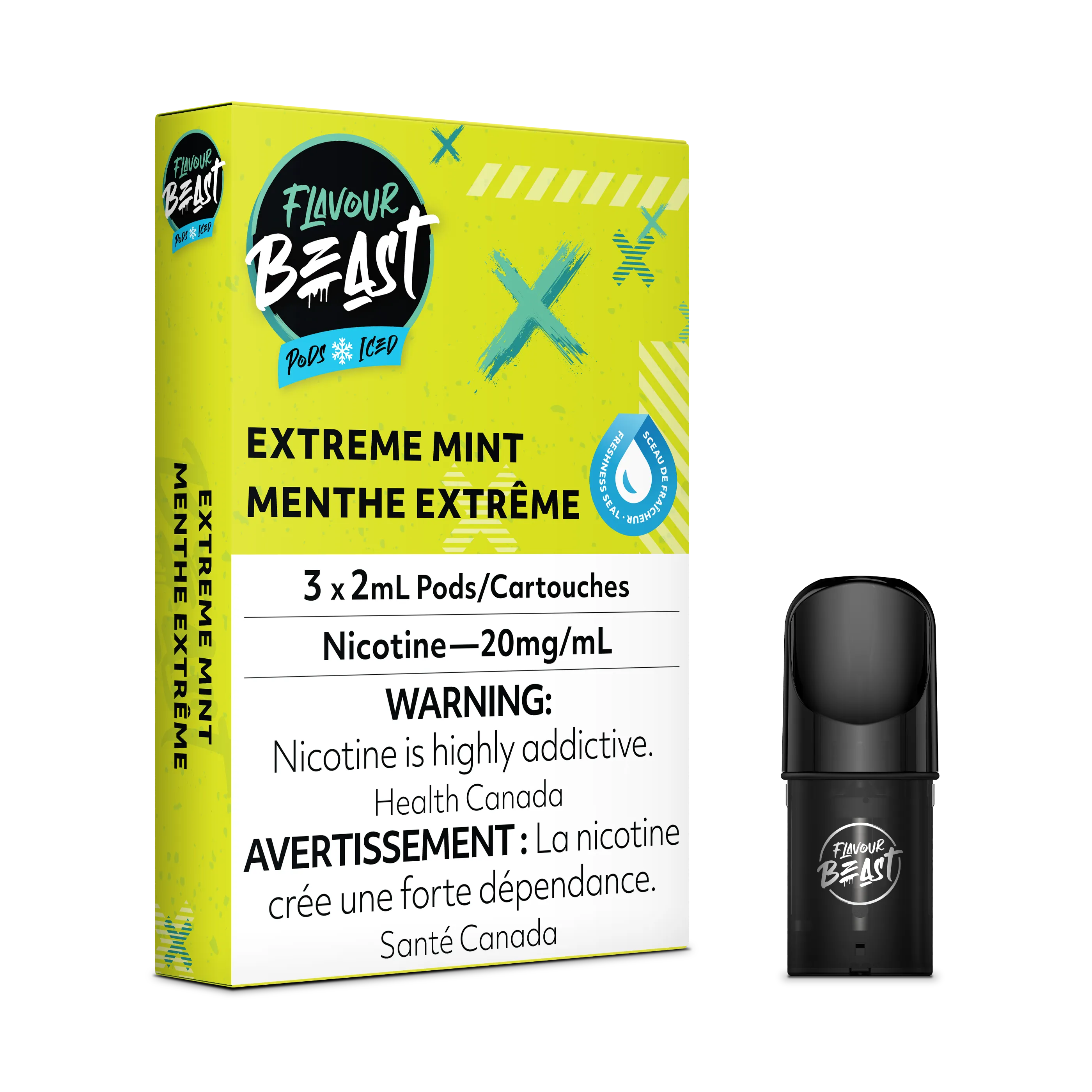 Flavour Beast Flow Pods - Extreme Mint Iced
