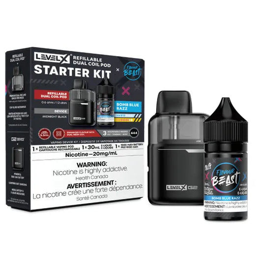Level X Starter Kit (G2 Base + Pod + Flavour Beast E-Liquid)
