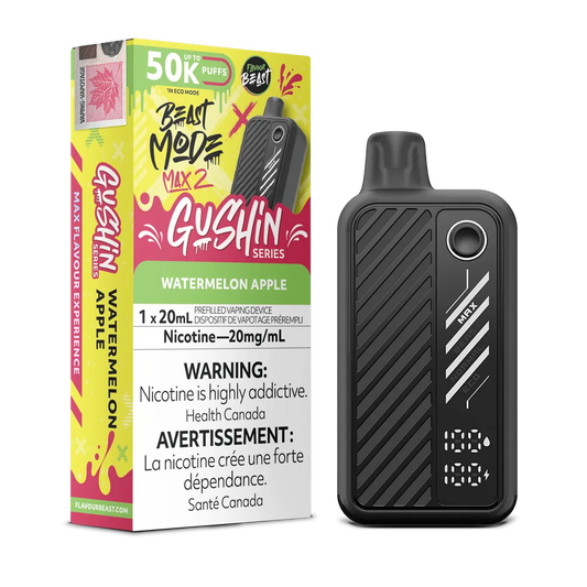Gushin' Watermelon Apple Flavour Beast Mode Max 2 - Disposable 50K