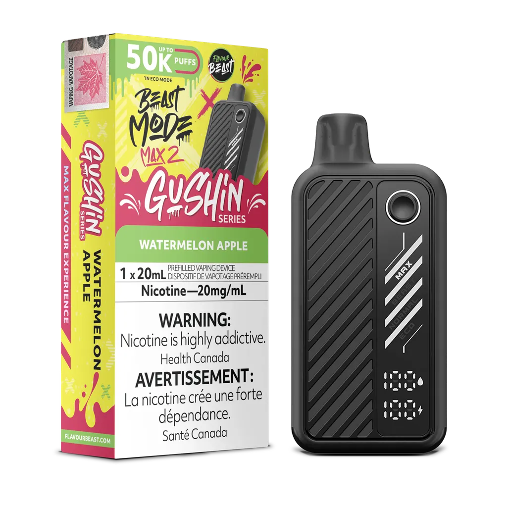 Gushin' Watermelon Apple Flavour Beast Mode Max 2 - Disposable 50K by FLAVOUR BEAST