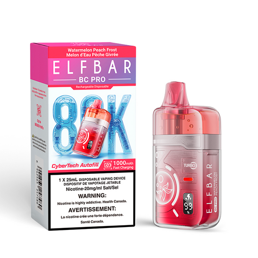 Watermelon Peach Frost Elf Bar BC PRO - Disposable 80K